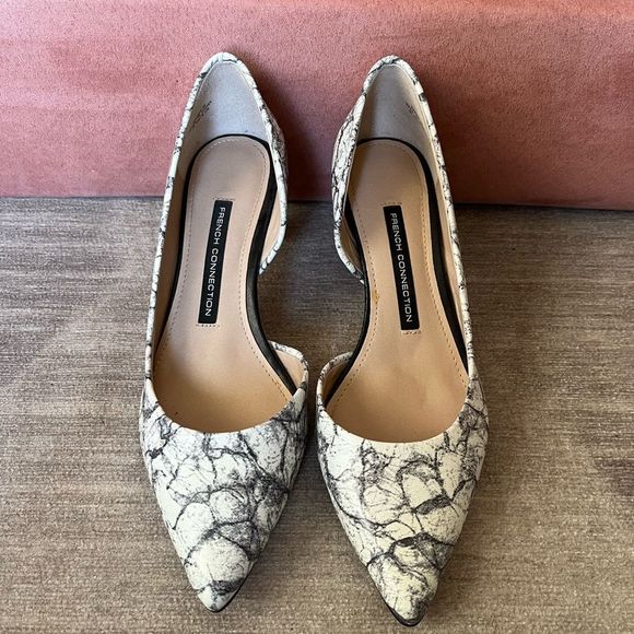 French Connection Shoes - French Connection ‘Kandy’ Marble Pattern D’ Orsay Style Pump Heel Women’s Size 6